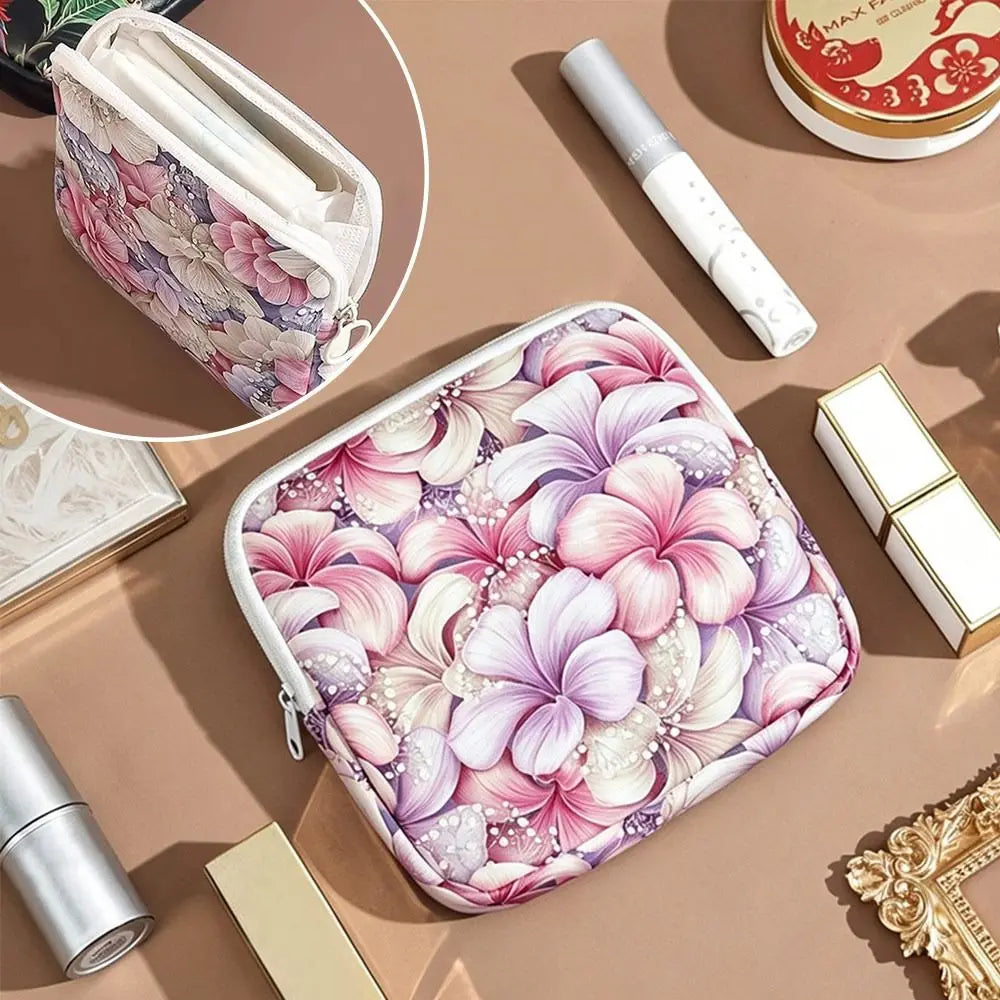 Portable Zipper Pouch – Sanitary Pads & Cosmetic Bag Cosmetic Organizer Pouch Nixie