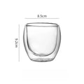 Double-Layer Borosilicate Glass Coffee Cup – Insulated Double Wall Glass Cup Nixie A 220-260ml