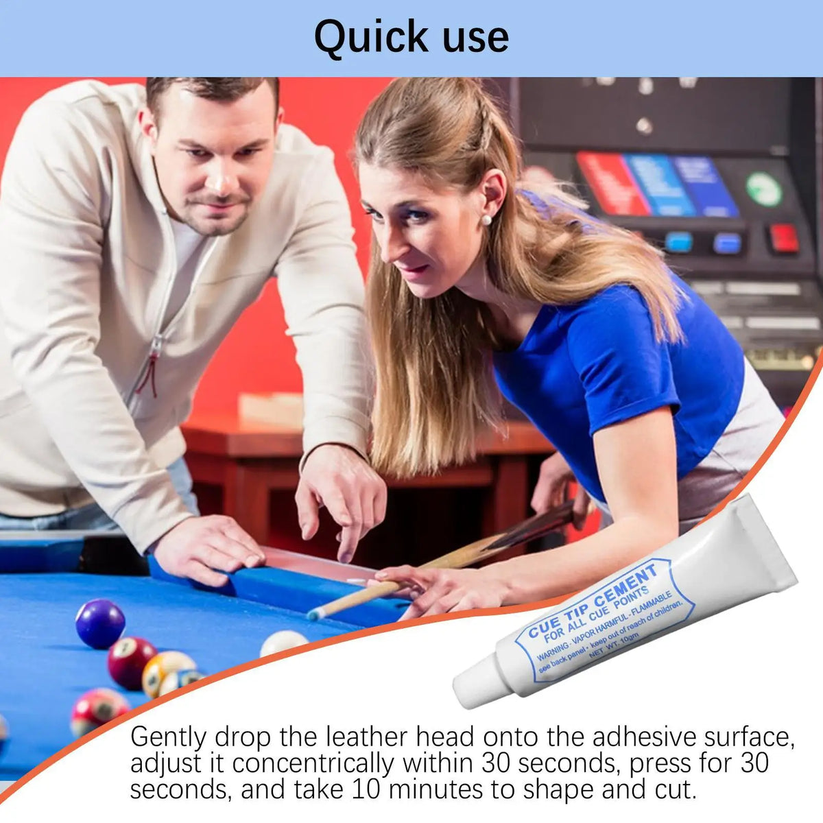 Pool Cue Tip Glue – Fast Drying Strong Billiard Adhesive