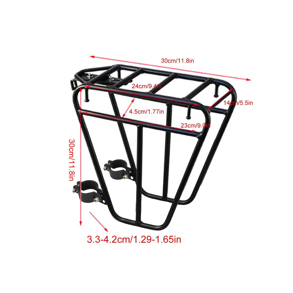 Heavy Duty Steel Front Bike Rack – 25kg Mountain & Road Cargo Front Bike Rack Nixie