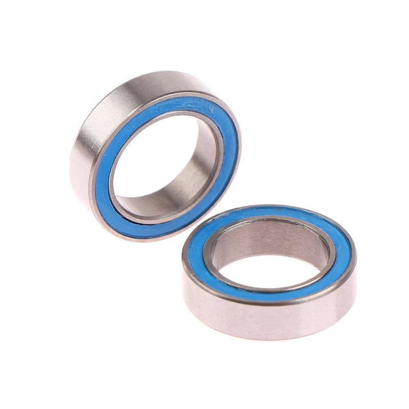 2Pcs 6700 2RS Bearings 10x15x4mm Blue Rubber Sealed Motor Ball Bearing Nixie