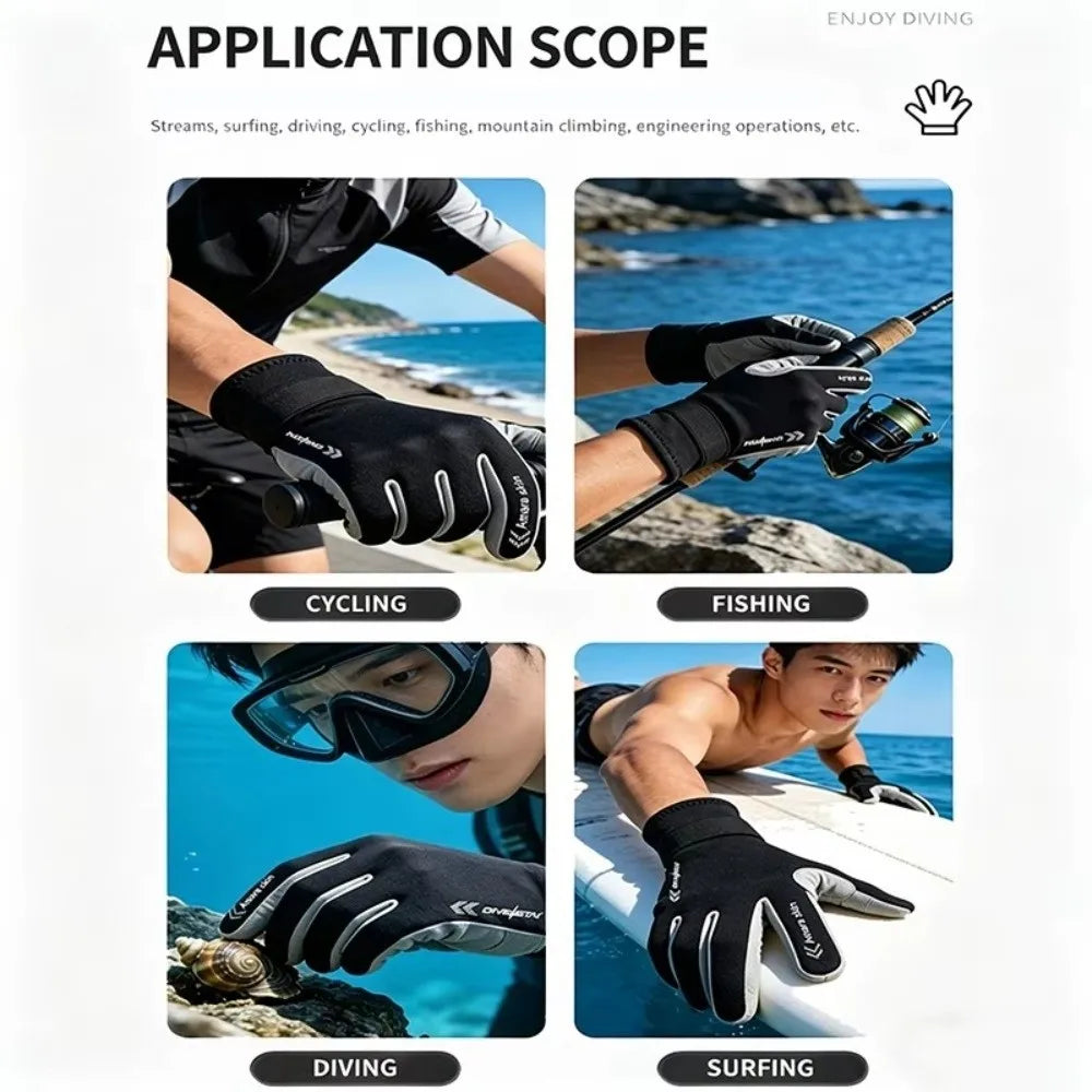 Nixie 2mm Neoprene Diving Gloves – Anti-Slip Fishing & Surf Neoprene Diving Gloves Nixie