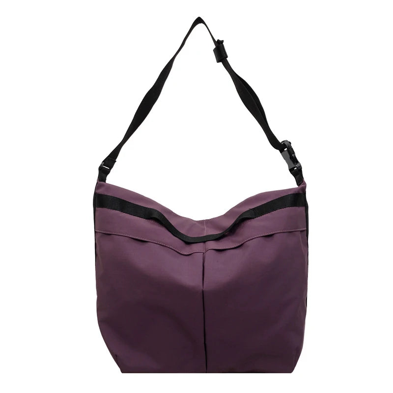 Japanese Minimalist Nylon Crossbody Bag | Korean Style Satchel Crossbody Shoulder Bag Nixie