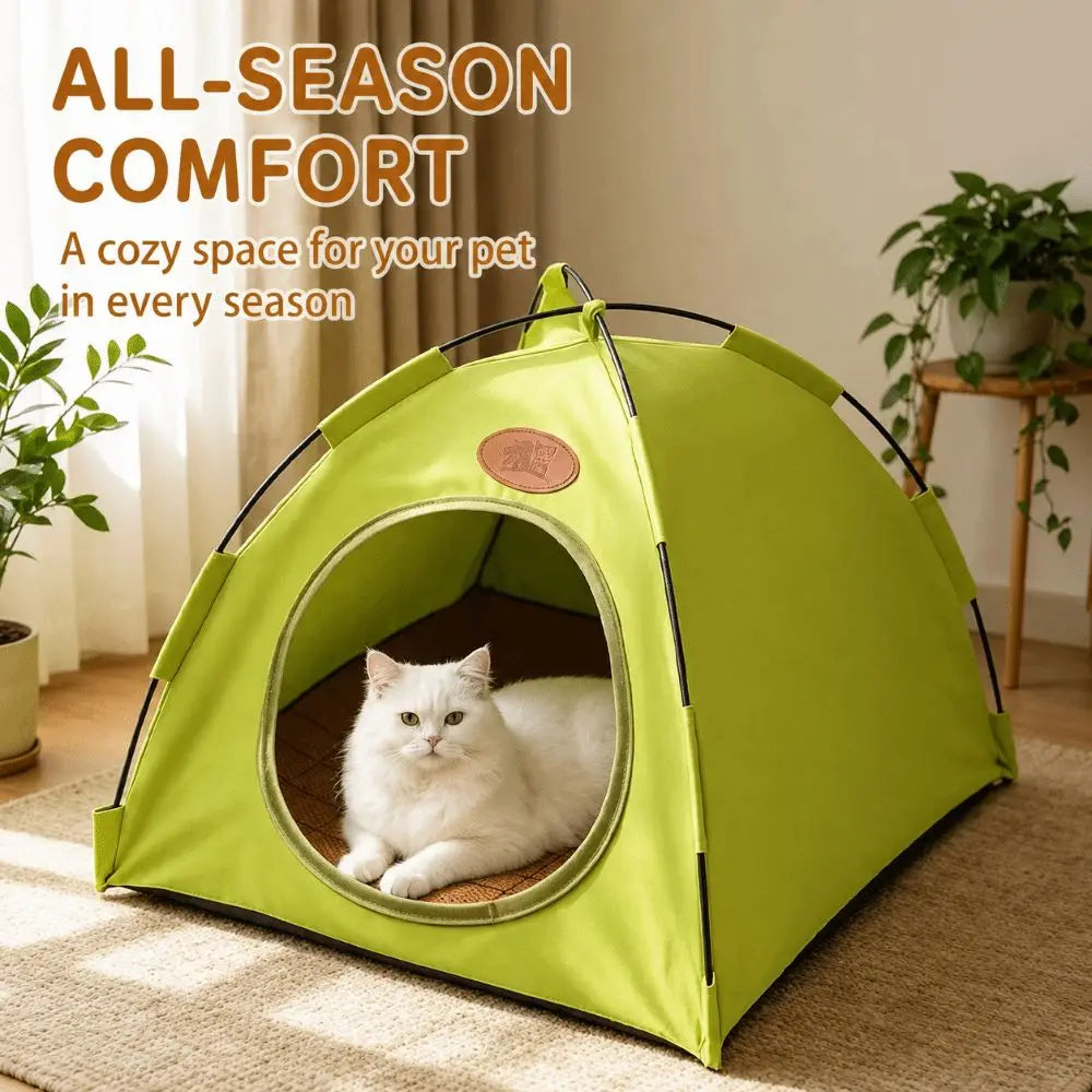 Foldable Cat Tent House – Breathable Waterproof Indoor Pet Kennel Cat Tent House Nixie