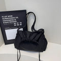 Nixie Large Canvas Tote Bag – Lightweight Drawstring Shoulder Bag