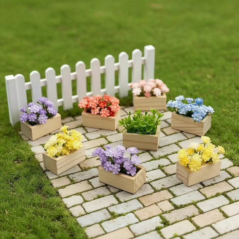 Miniature Artificial Gypsophila Potted Plant | Dollhouse Decor Miniature Artificial Plant Nixie
