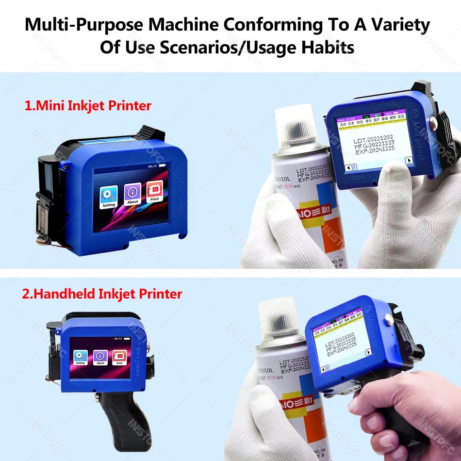 Nixie 12.7mm Mini Portable Inkjet Printer – Date & Batch Coder