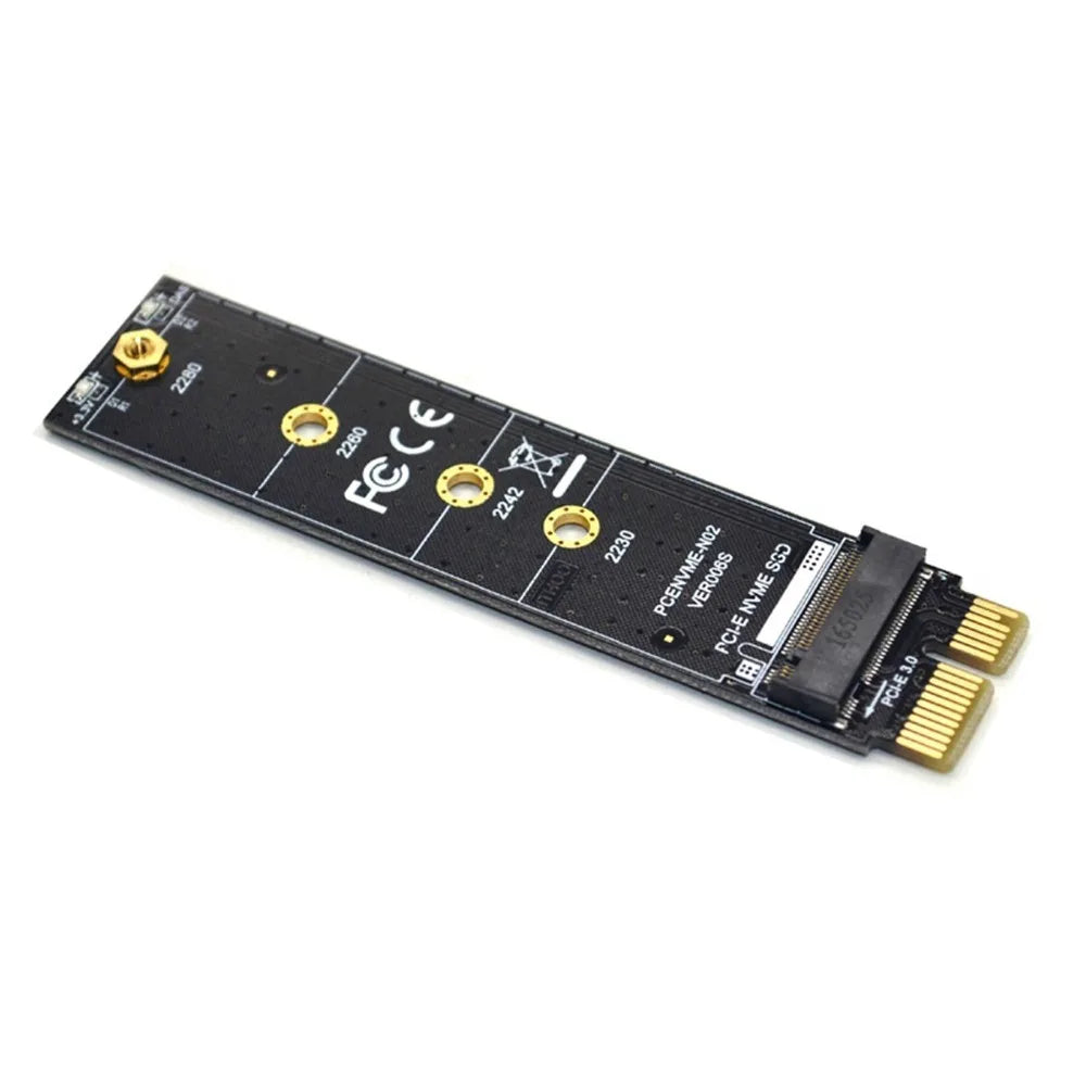NVMe M.2 to PCIe 3.0 1X Adapter Card | Full Speed Extension PCIe Adapter Card Nixie black