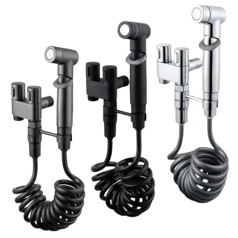 Handheld Bidet Sprayer Set – Dual Outlet Pressurized Toilet Nozzle Bidet Sprayer Set Nixie