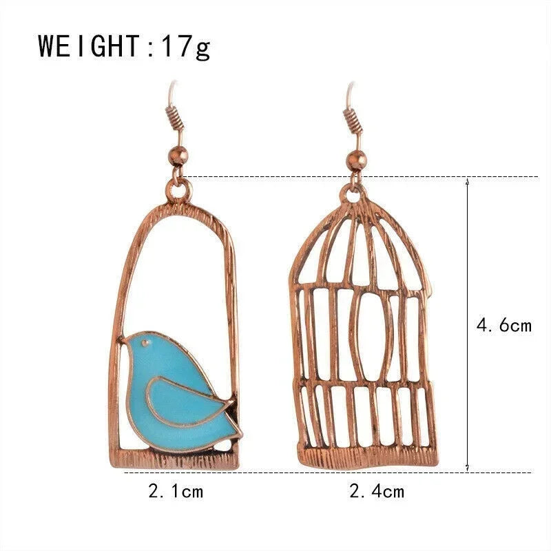 Butterfly Drop Earrings Rainbow Crystal Wings Vintage Fairy Stud Fashion Drop Earrings Nixie