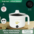 Mini Rice Cooker with Steamer 1.8L Non-Stick Electric Hot Pot Mini Rice Cooker Nixie A