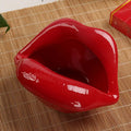 Ceramic Lips Ashtray – Handmade Cigar & Cigarette Desk Tray