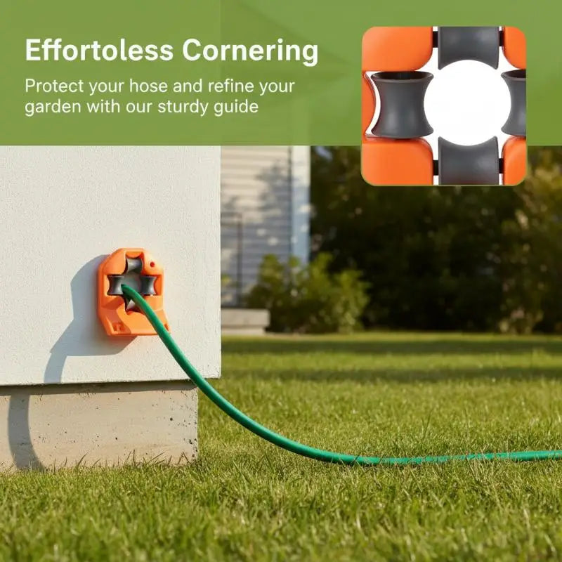 Garden Hose Guide Bracket – Anti-Skid Corner Roller Hose Guide Roller Nixie