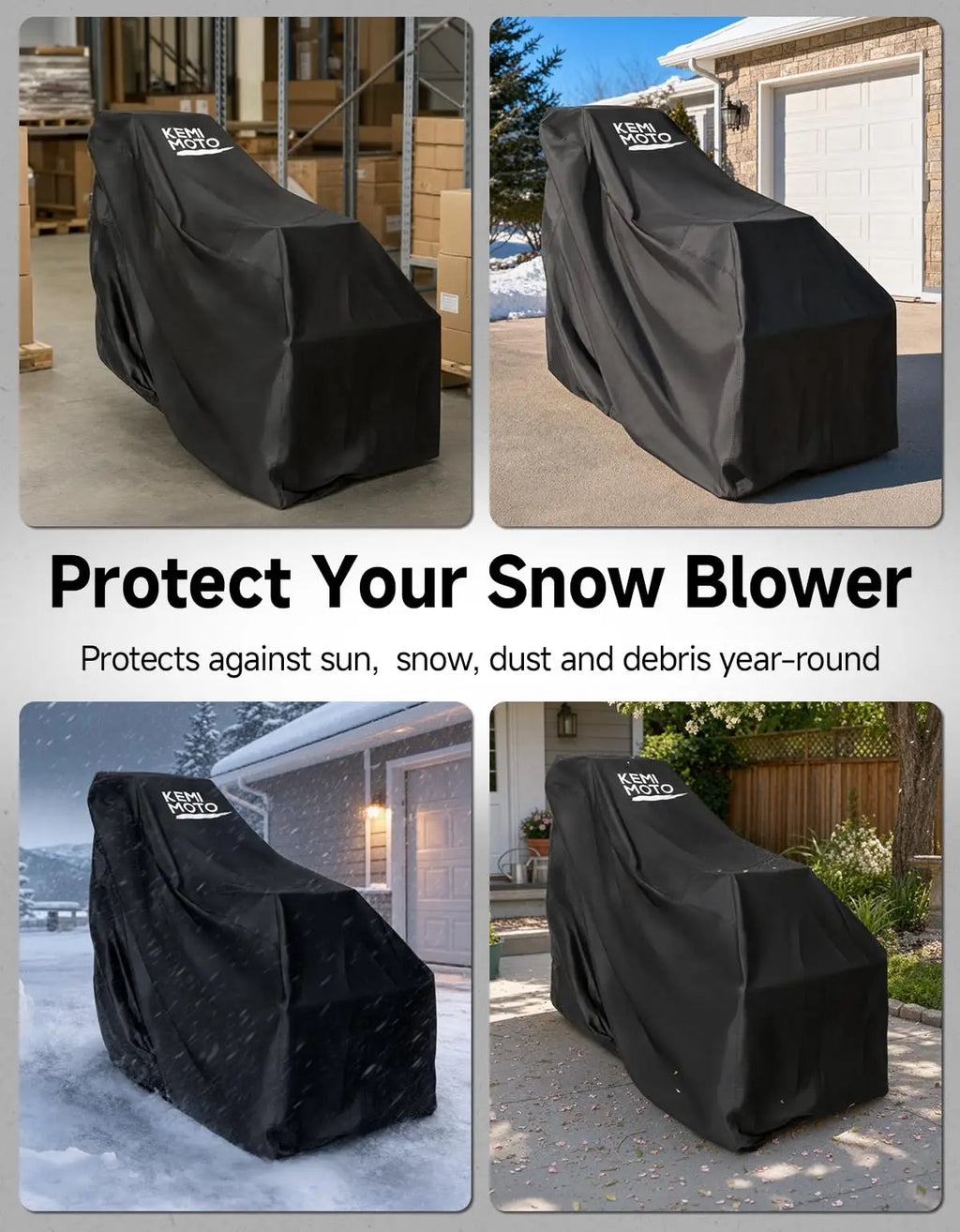 210D Snow Blower Cover Windproof Buckle – 1 & 2 Stage Fit Snow Blower Cover Nixie
