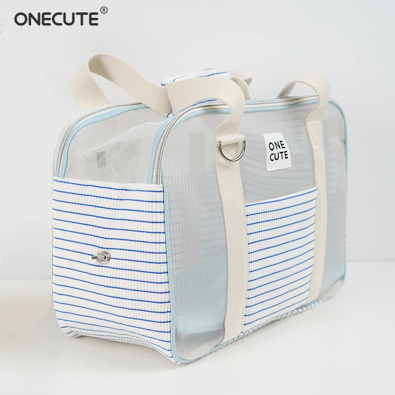 Transparent Window Pet Carrier Bag – Small Dogs & Cats Travel Pet Carrier Bag Nixie