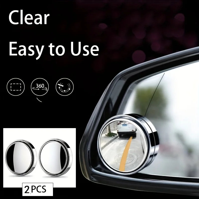360° HD Circular Car Blind Spot Mirrors – 2-Piece Set Car Blind Spot Mirror Nixie