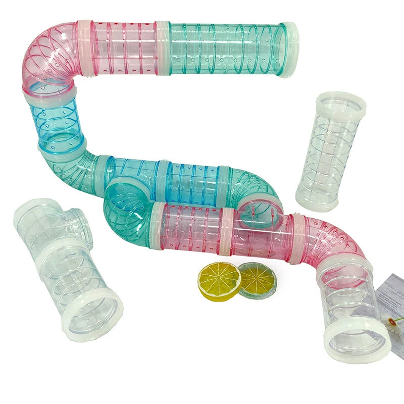 Hamster Tunnel Toy Set – Plastic Cage Pipeline Accessories Hamster Tunnel Toy Nixie