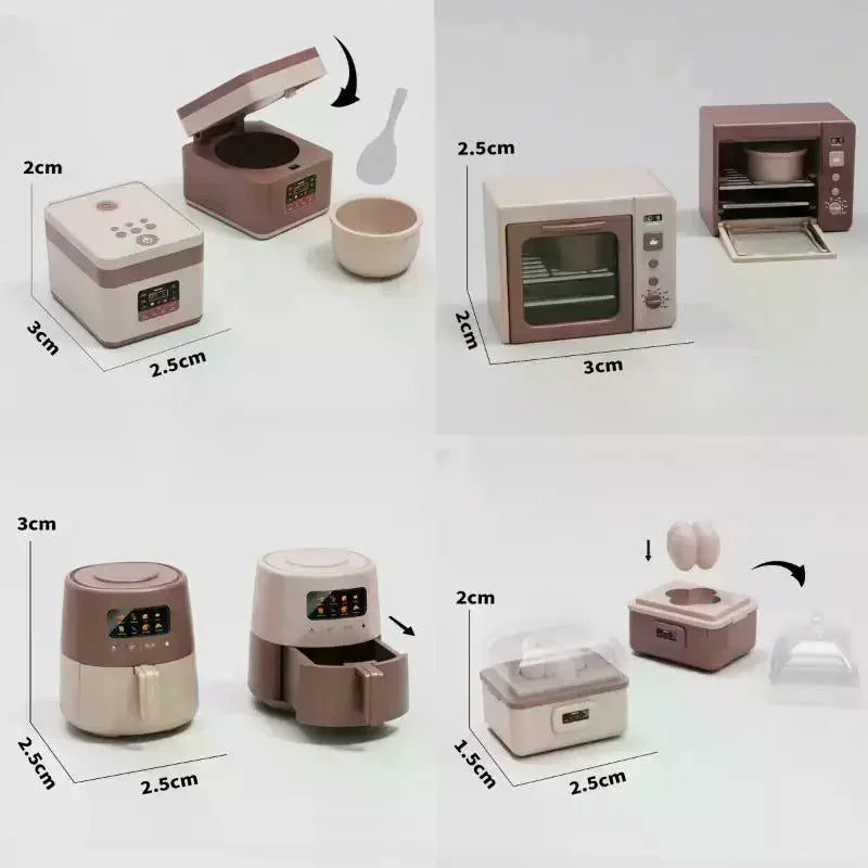 1:12 Scale Dollhouse Miniature Microwave Oven Kitchen Toy Dollhouse Miniature Nixie
