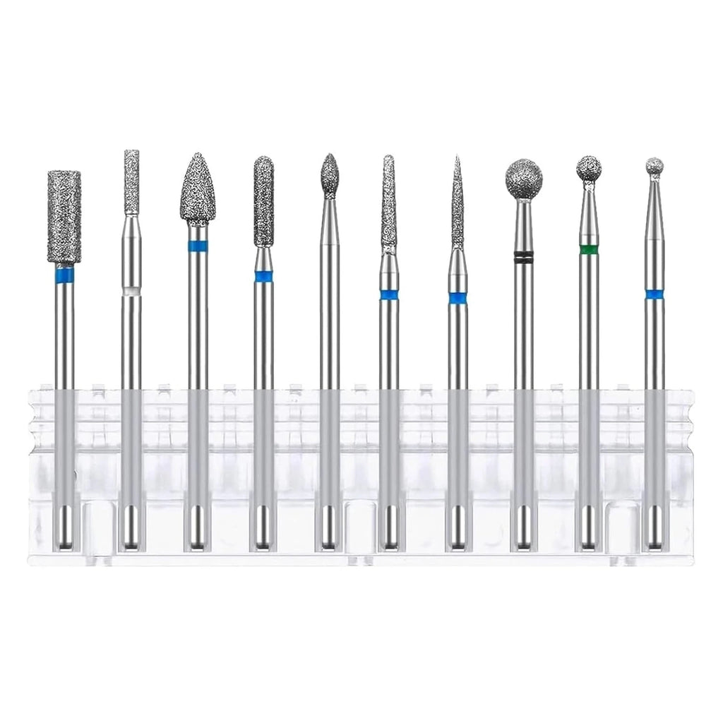 10-Piece Tungsten Carbide Nail Drill Bit Set for E-File Nail Drill Bit Set Nixie 10PCS