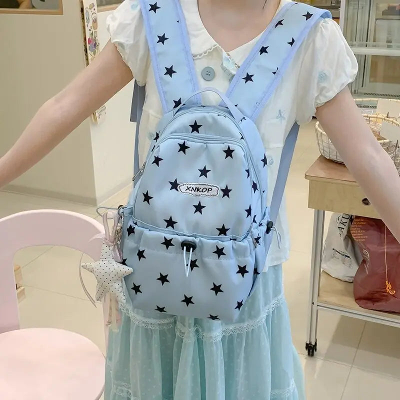 Korean Style Star Backpack – Waterproof School & Commute Bag