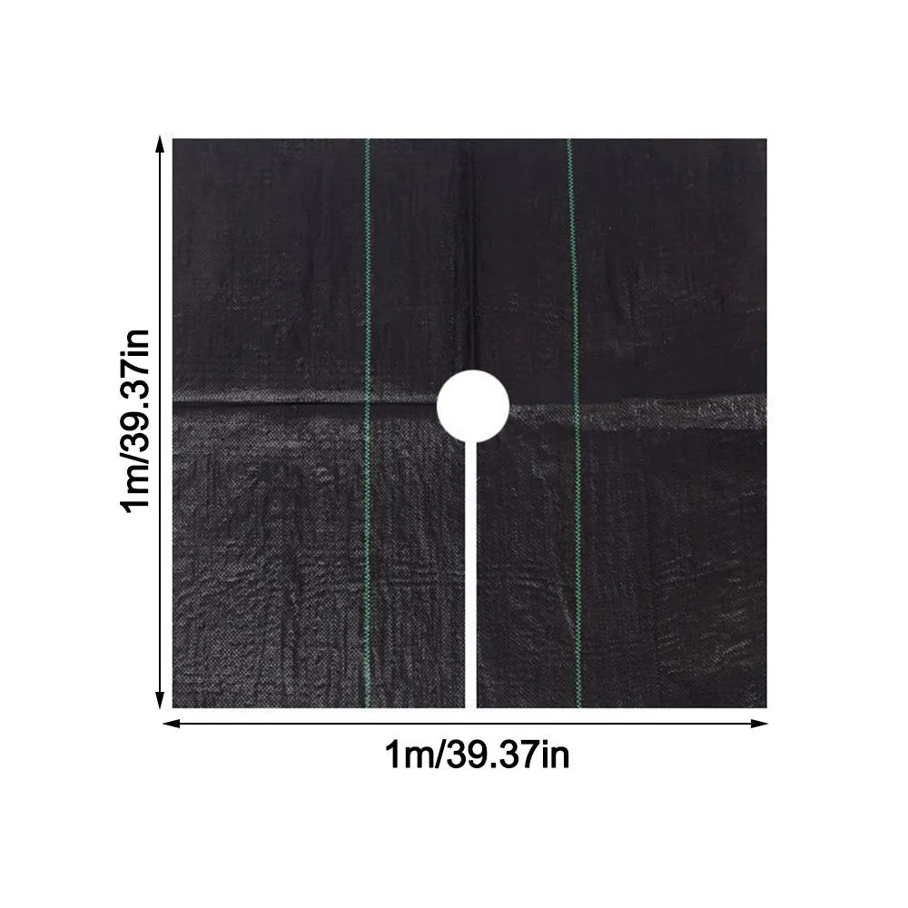 Reusable Weed Control Fabric Mat with Holes – Water Permeable