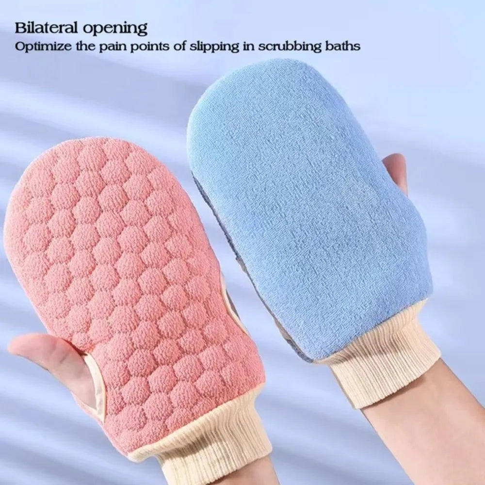 Double-Sided Exfoliating Bath Glove Scrub Mitt for Shower Exfoliating Bath Mitt Nixie