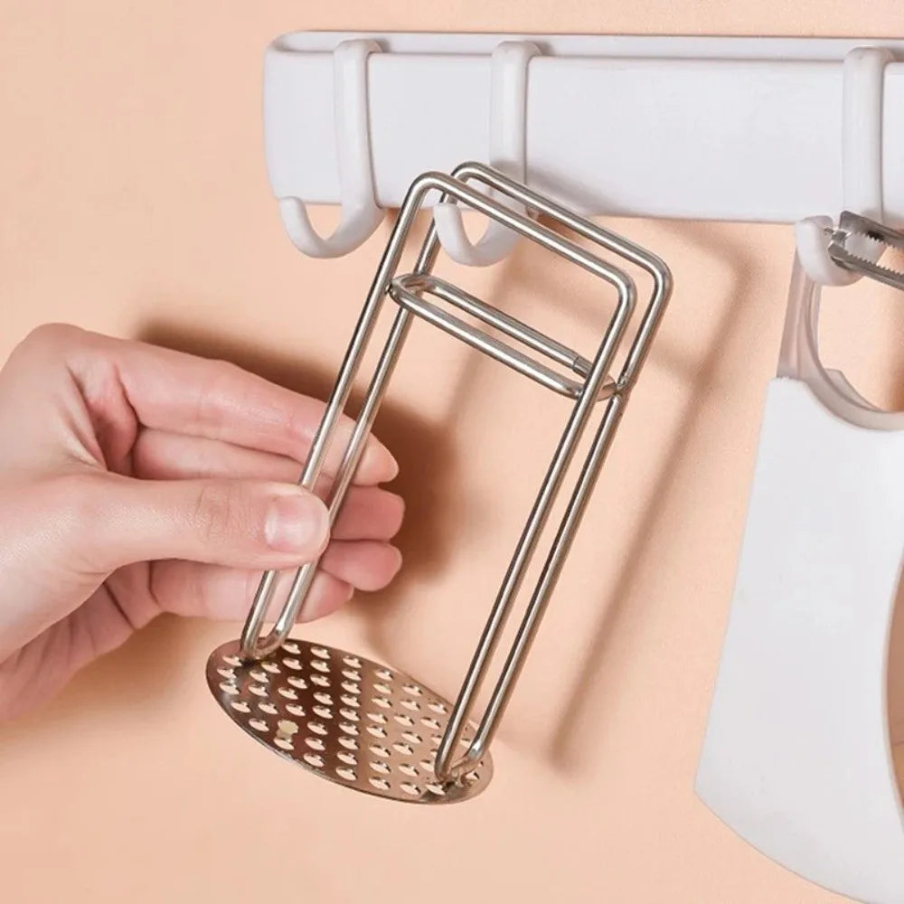 304 Stainless Steel Potato Masher – Dense Mesh & Ergonomic Handle