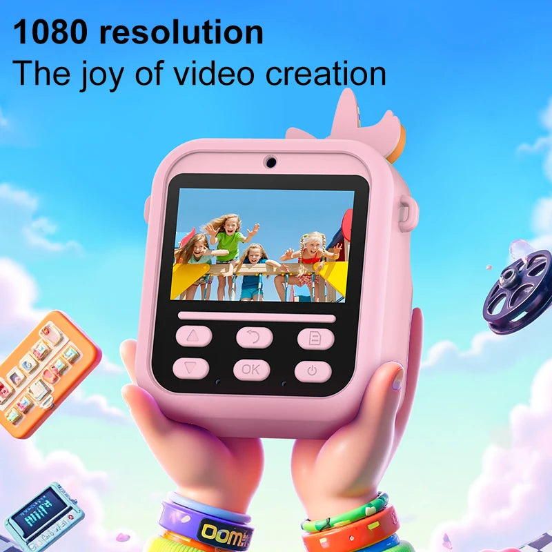 Kids Digital Camera with Thermal Printer – HD 1080P & 32GB Kids Digital Camera Nixie