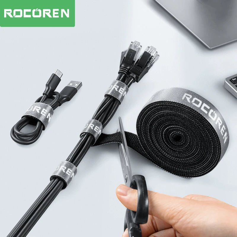 Rocoren Cable Organizer Wire Winder & USB Cord Protector Cable Organizer Nixie