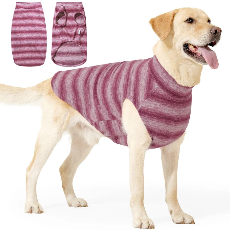 Winter Striped Dog Coat – Soft Warm Fleece Puppy Outfit XS–3XL Dog Winter Coat Nixie
