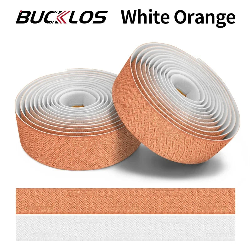 BUCKLOS Gradient Bike Handlebar Tape – Road & Gravel Bar Wrap Bike Handlebar Tape Nixie ORANGE