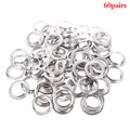 Silver Aluminum Curtain Rings 4cm – 10, 30 or 60 Pairs Curtain Rings Nixie P60