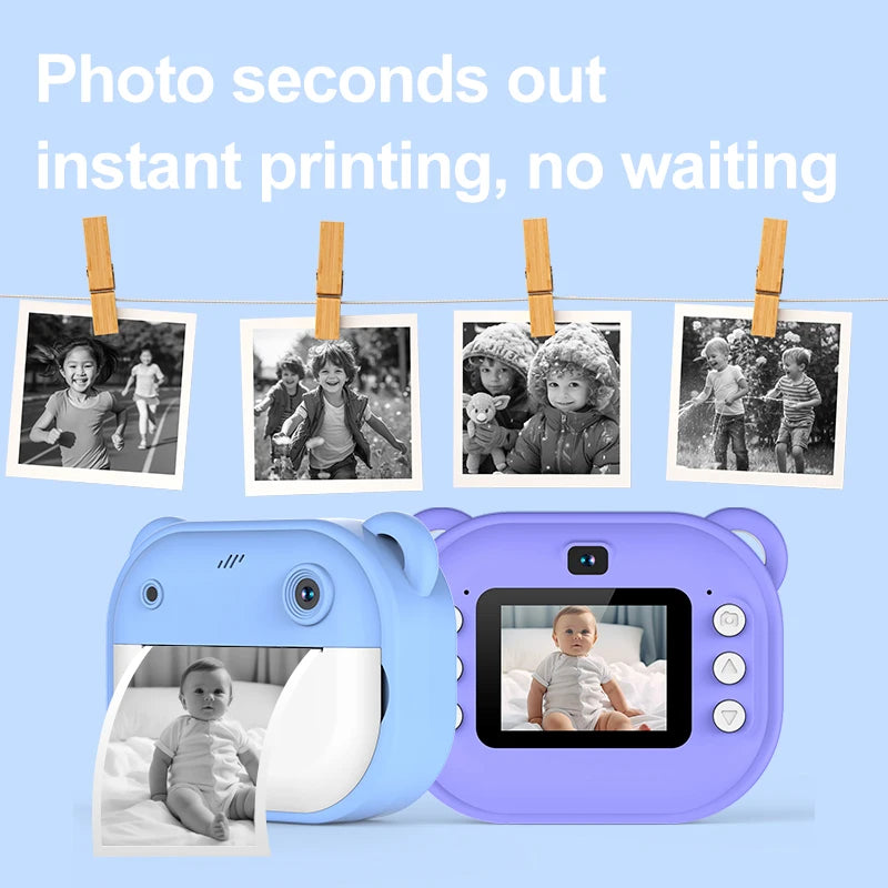 Kids Instant Print Digital Camera – Thermal Print & HD Video Kids Instant Camera Nixie