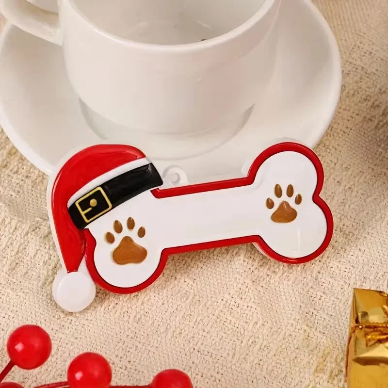 Acrylic Dog Bone Christmas Ornament – Pet Gift Decoration Christmas Ornament Nixie