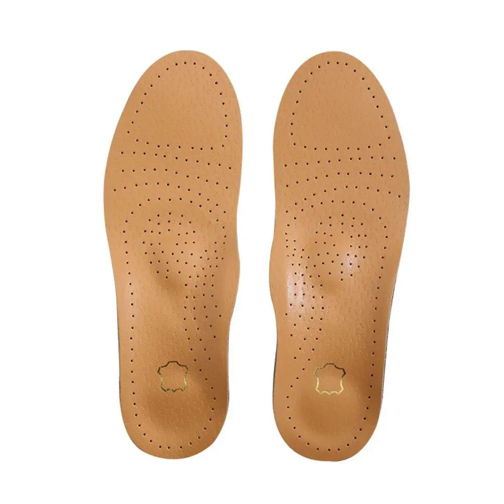 Orthopedic Leather Insoles for Flat Feet – Unisex Arch Support Orthotic Shoe Insoles Nixie