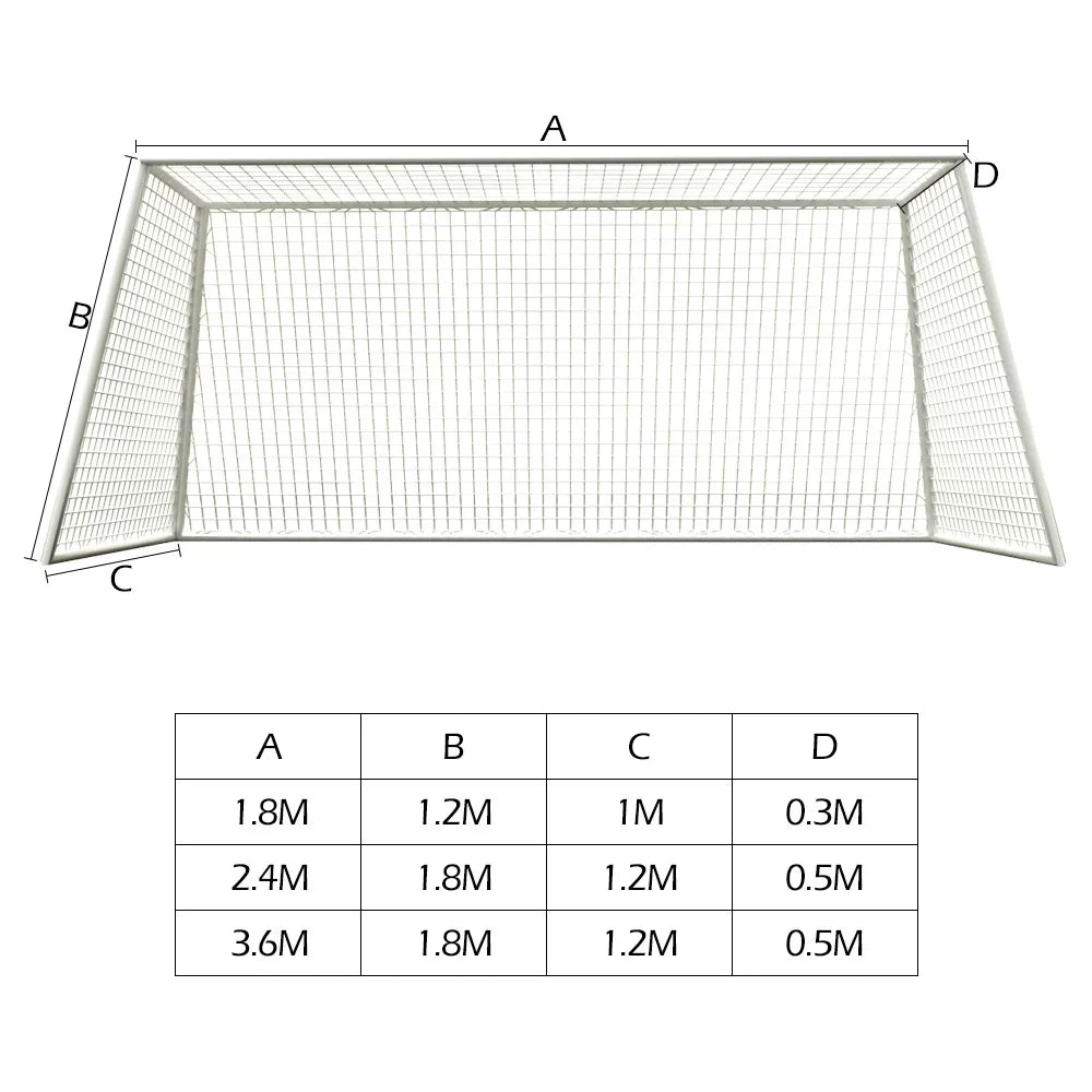 Football Soccer Goal Net – 3 Sizes, Durable & Portable Soccer Goal Net Nixie