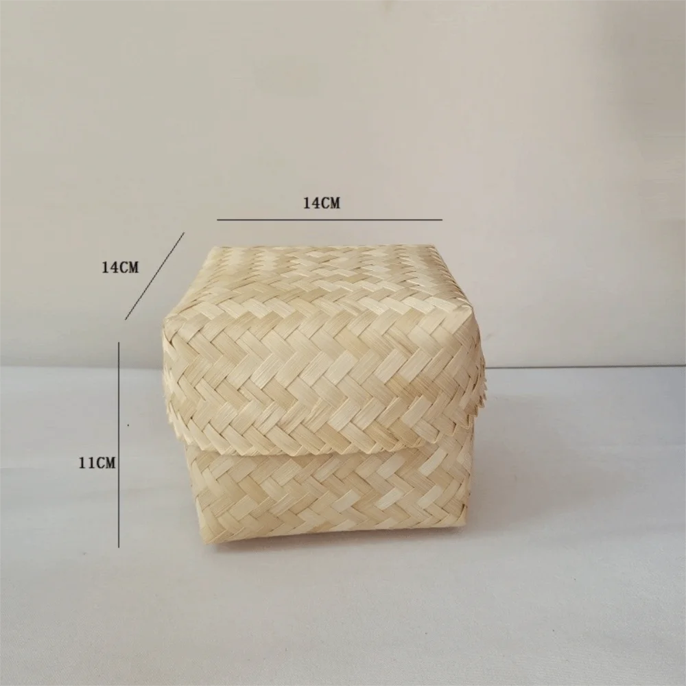 Handmade Bamboo Woven Tea Canister – Airtight Storage Box Bamboo Storage Canister Nixie