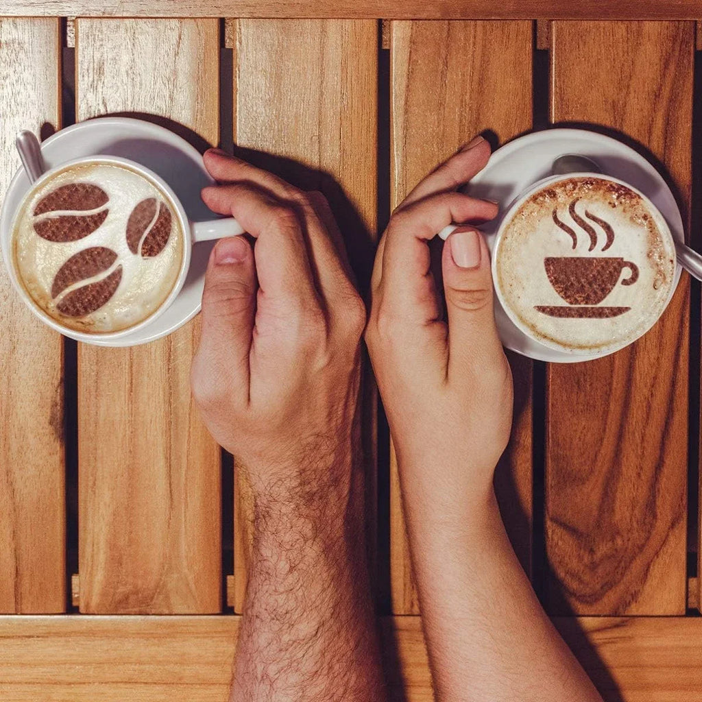 5-Piece Stainless Steel Latte Art Stencils & Cappuccino Templates Coffee Decorating Stencils Nixie