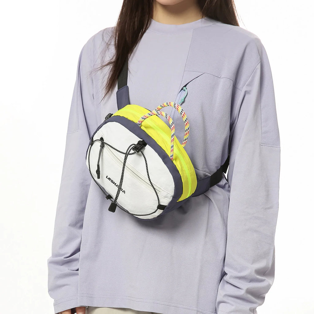 Japanese Color-Block Sports Backpack – Travel & Daily Use Sports Backpack Nixie White
