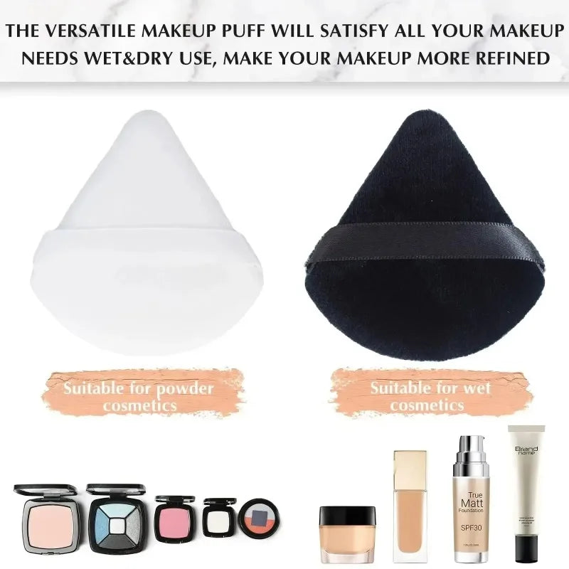 Triangle Powder Puffs Wet Dry Makeup Sponge – 2/5/10/20 Pcs