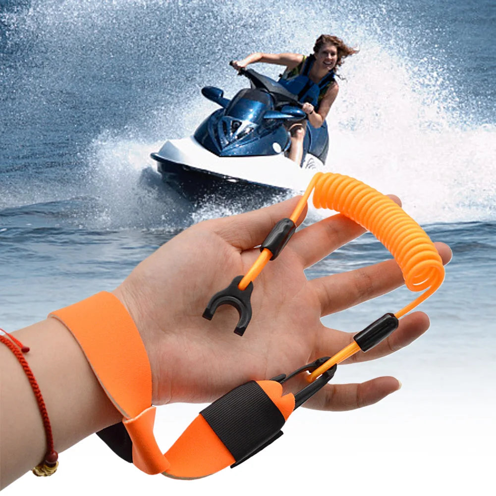 Boat Kill Switch Safety Lanyard for Jet Ski & Outboard Motor Marine Safety Lanyard Nixie