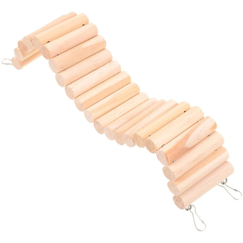 Wooden Hamster Climbing Ladder – Small Pet Training Rack Small Pet Climbing Toy Nixie 40x8cm