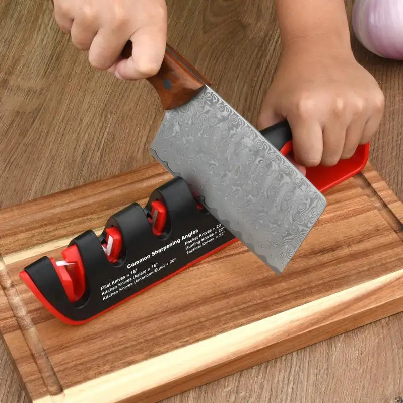 4-in-1 Adjustable Angle Knife Sharpener | Kitchen Grinding Tool