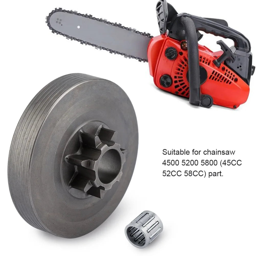 7-Tooth Clutch Drum Sprocket Kit for Chainsaw 4500 5200 5800 Chainsaw Sprocket Kit Nixie