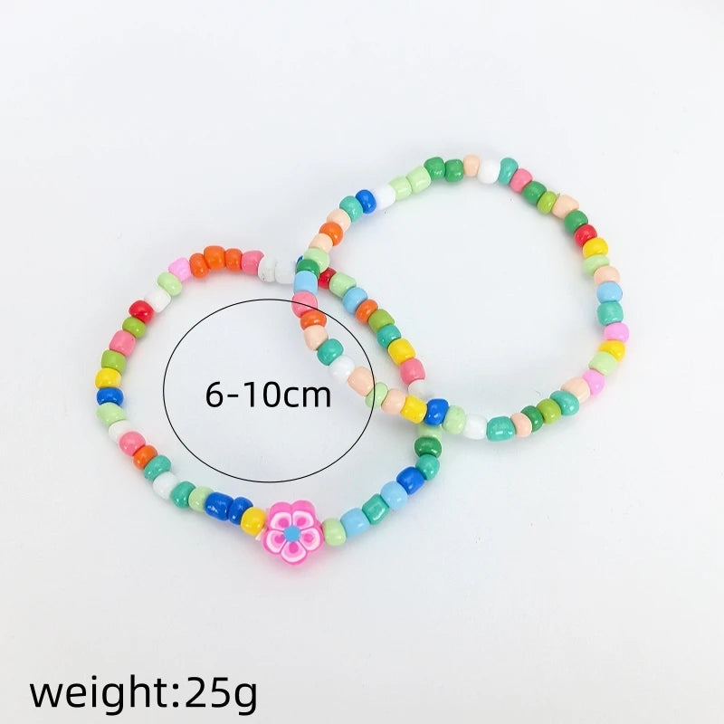Kids Colorful Letter Beaded Bracelet – Stackable Fashion Jewelry