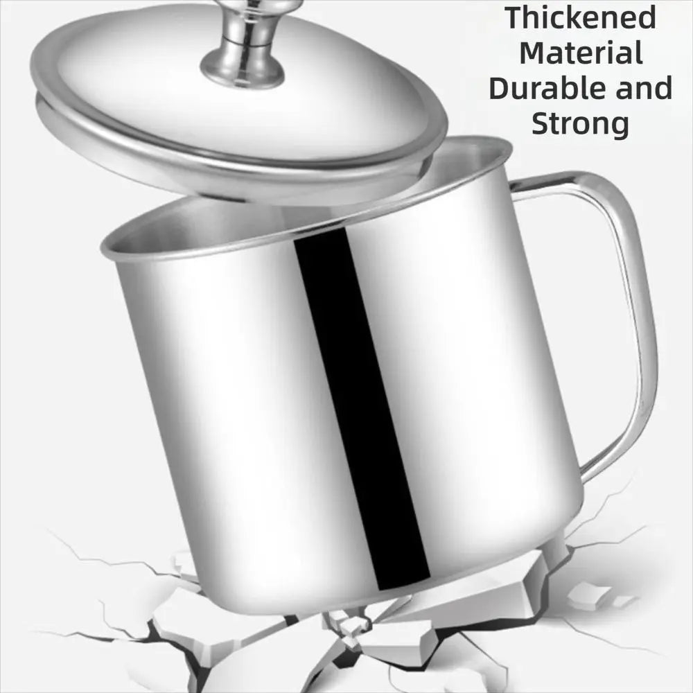 304 Stainless Steel Mug with Lid & Handle | 200–1250ml Stainless Steel Mug Nixie