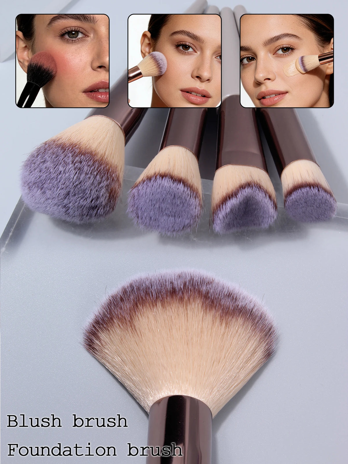 34-Piece Makeup Brush Set with Beauty Egg & Powder Puffs Makeup Brush Set Nixie