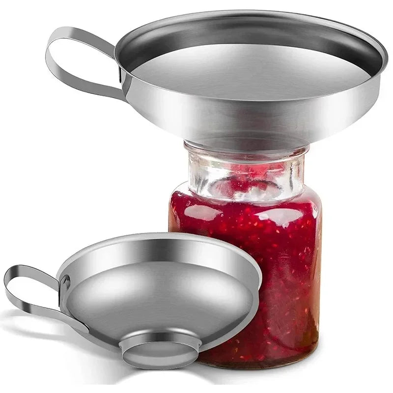 Stainless Steel Wide Mouth Canning Funnel – 2 Sizes Kitchen Canning Funnel Nixie