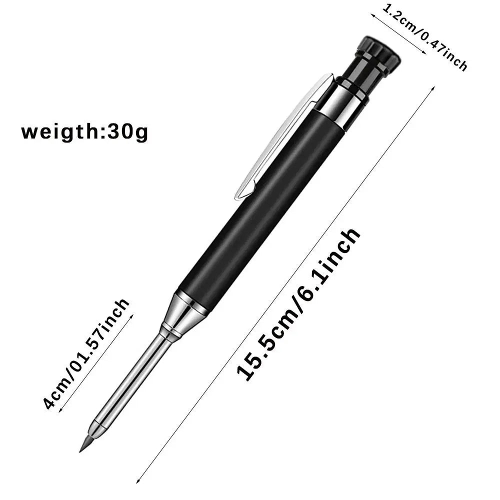 Deep Hole Marking Pencil with Built-In Sharpener | Carpenter Carpenter Marking Pencil Nixie