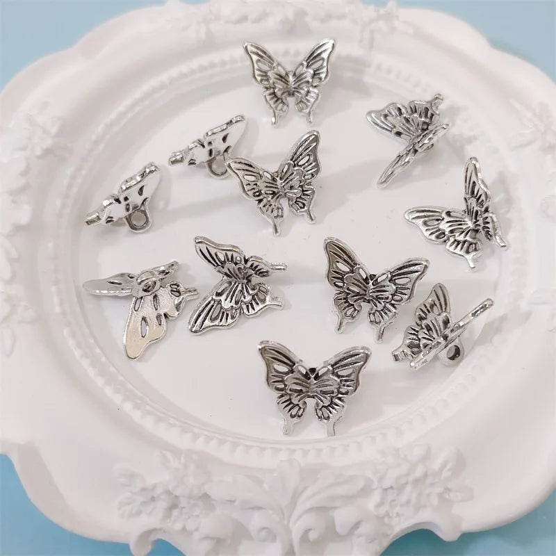 20Pcs Antique Silver Butterfly Charms for DIY Jewelry Making Jewelry Charms Nixie